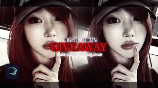 big giveaway for 1.56k sub alight motion - xml and preset
