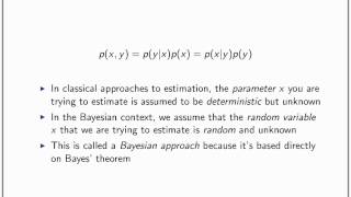 State Space Tracking: Estimation Theory Part 1
