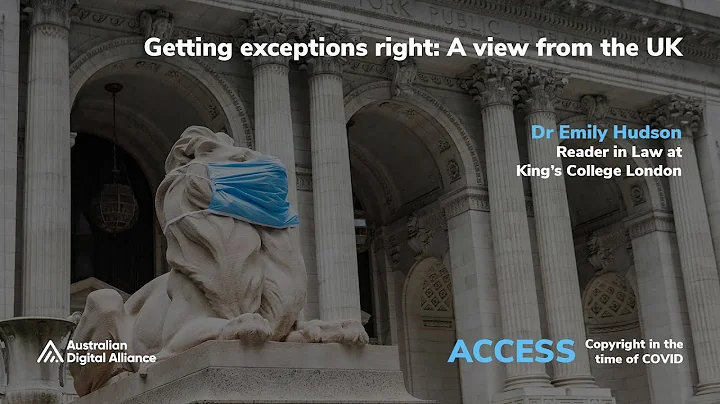 Pre-Record: Getting Exceptions Right – A View from the UK