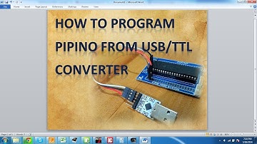 How to Program PIPINO using USB/TTL Converter