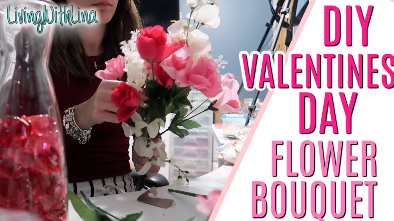 1 8 20 diy valentines day flower decoration and target haul - YouTube