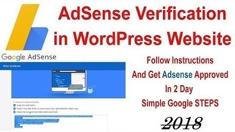 How to Place Google Adsense Verification Code in WordPress | Full Tutorial 2018
