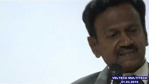 VELTECH MULTITECH DEPT OF BIOMEDICAL GUEST LECTURE - 01.03.2019