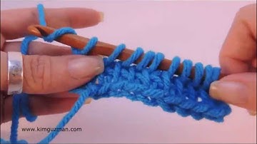 Tunisian Crochet: Modified Simple Stitch