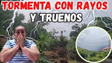 MEGA TORMENTA CON RAYOS Y TRUENOS EN EL SALVADOR🇸🇻