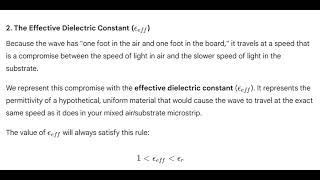 Microstrip, Effective Dielectric Constant, Signal Dispersion, and more