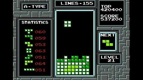 NES Tetris - Level 19 Maxout Choke