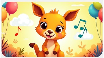 Jumpy Jumpy Kangaroo 🦘🎶 Fun Nursery Song for Babies | Cartoon Kids Music Video!