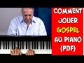 Dmonstration pour jouer gospel au piano par une progression harmonique daccords de septimes tuto