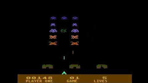 Space Invaders - Atari 5200 Gameplay