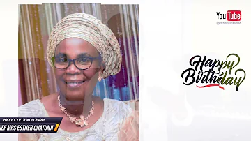 Sir Demola Suzi  || Chief Mrs Esther Onatunji || Birthday Song 2023