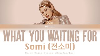 Somi (전소미) - 'What You Waiting For' |INDO SUB| (Color Coded Lyrics Han/Rom/Ina)