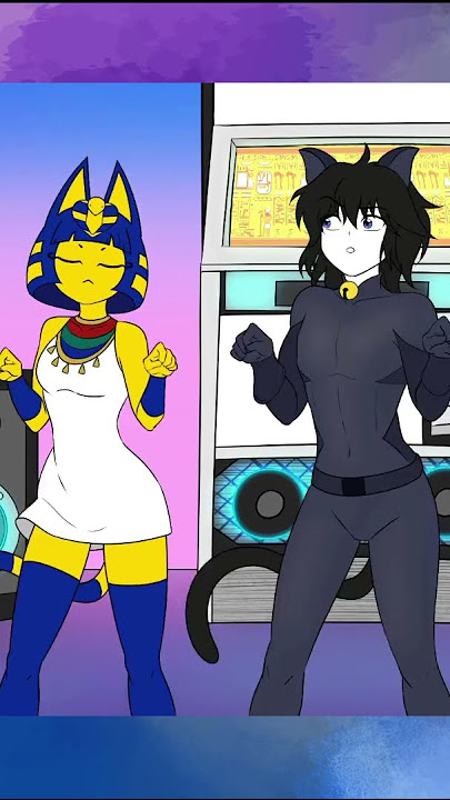 Sad Cat Dance MEME | But Ankha and Kobeni Crash It