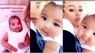 Khloe Kardashian Shares Cutest Video of Baby True Thompson | Khloe Kardashian SnapChat 20 July 2018