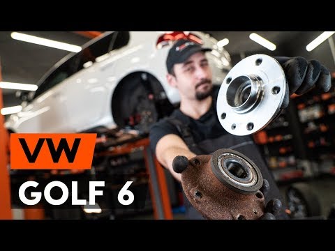 How to change rear wheel bearing / rear hub bearing on VW GOLF 6 (5K1)