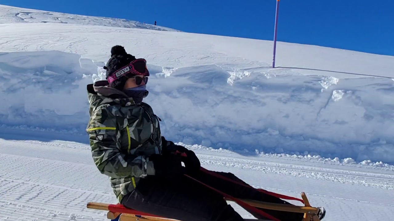 Zermatt sledge / toboggan run (Rotenboden to Riffelberg) Feb 2020 YouTube