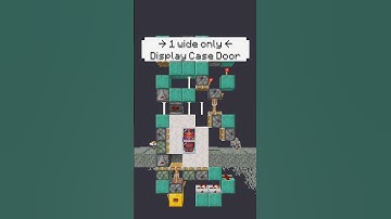 Small Armor Stand Display Case Piston Door for your #Minecraft World! #mc  #mcpe #gaming #shorts