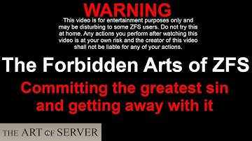 Forbidden Arts of ZFS | committing the greatest sin & getting away with it [Hardware RAID with ZFS]