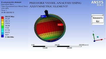 Pressure Vessel Analysis I Axisymmetric Element I Static Structural I ANSYS Workbench