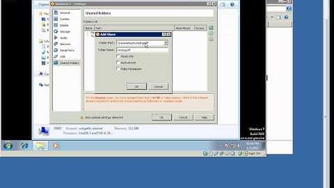How to share a folder between the host and virtual machine in VirtualBox
