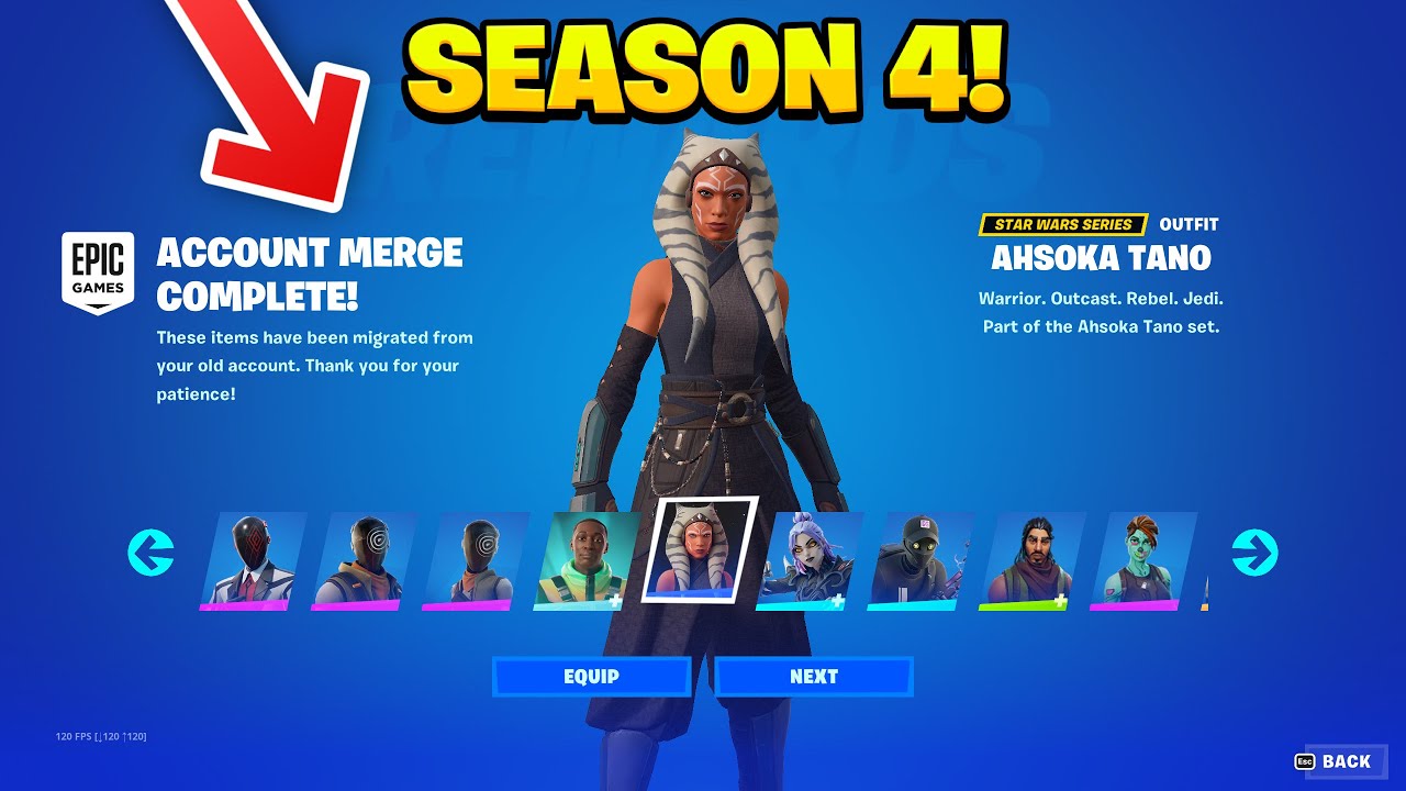 How To Merge Your Accounts In Fortnite Chapter 2 Season 7 For PS4