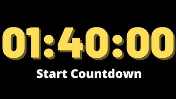 1 Hour 40 minutes Timer - Countdown Timer 100 Minute - Timer Alarm