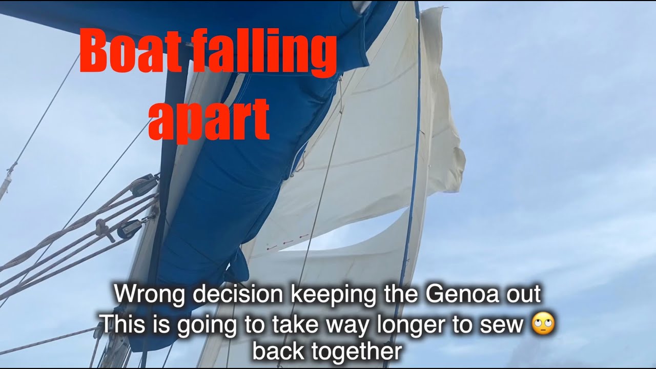 72 hours nonstop sailing and everything goes wrong! Sails, engine, everything breaks! (Ep.16)
