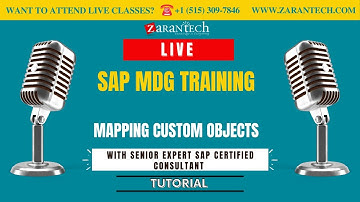 LIVE | Mapping Custom Objects | SAP MDG Training | ZaranTech