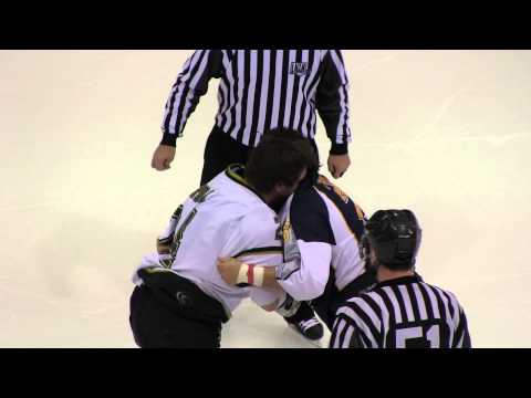 Combat hockey LNAH Joel Theriault VS Gaby Roch (08-03-2014)