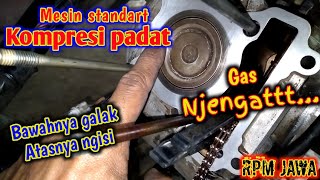 Cara menambah kompresi Mio Sporty tanpa ganti piston || Penyebab Mio tarikan lemot dan ngebul tipis,