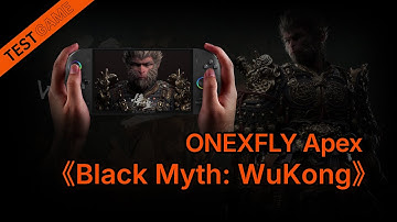 Onexplayer OneXFly Apex plays Black Myth Wukong game demo