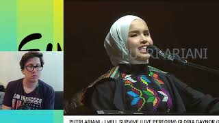 PUTRI ARIANI - I WILL SURVIVE (LIVE PERFORM) GLORIA GAYNOR (COVER) #reaction #putriariani