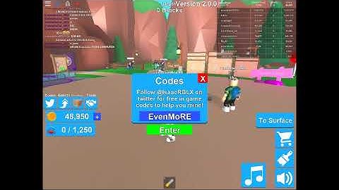 all code of!! [🍭CANDY] Mining Simulator in roblox