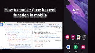 How to inspect element on android