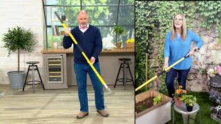 Spear Head Lightweight Fibergl And Stainless Steel Garden Hoe On Qvc