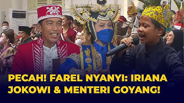 Pecah! Farel Nyanyi Ojo Dibandingke: Jokowi Happy, Iriana, Prabowo dan Para Menteri Goyang Bareng