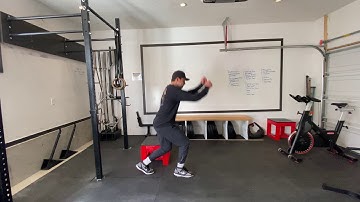 Split Stance Depth Drop to Reactice Split Jump