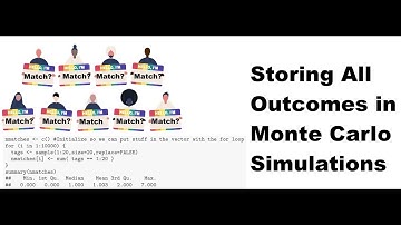 Unit 2 - Part 3 - Storing All Outcomes in Monte Carlo simulation (alternative to counter approach)