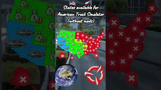 States that are available for American Truck Simulator #shorts #countries #geography