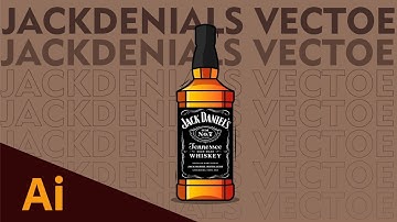 Adobe illustrator : Create Vector Jack Daniels whiskey Bottle | Seemant Kumar