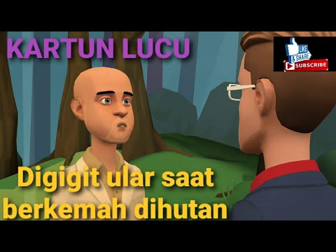 CERITA ANIMASI  LUCU  BERKEMAH DI  HUTAN BELANTARA KARTUN 