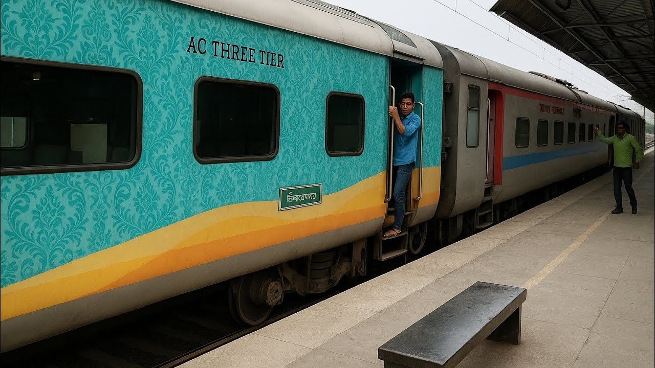 Ac Three Tier Full A/c Coach Train - YouTube