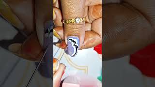 Easy nail art at home 🏡 #shorts @pratima-u8b