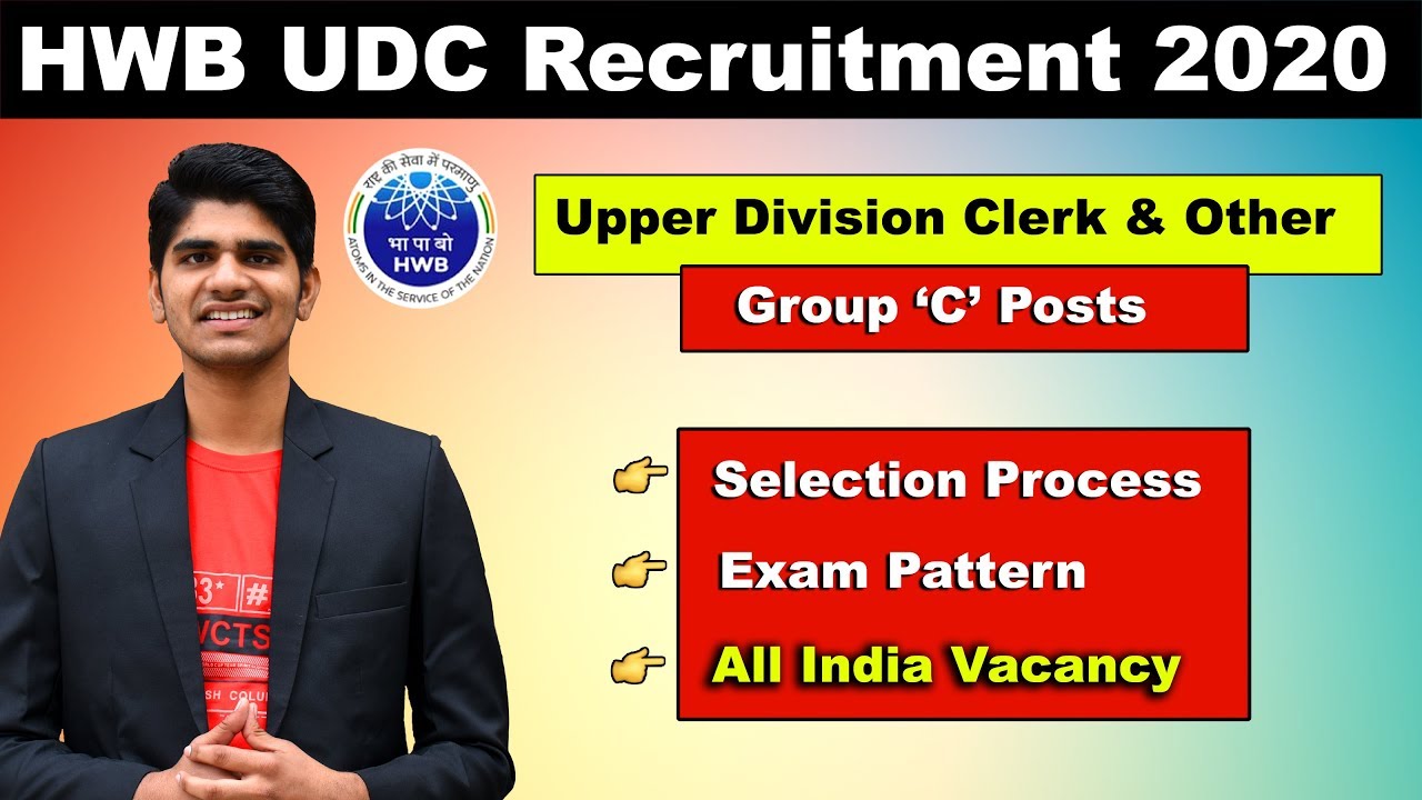 HWB Various Posts Recruitment 2020 | UDC, Steno & Others | Apply Online | Government Job