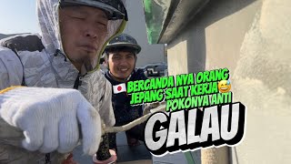 Kerja itu yang penting nyaman (magang pengecatan gedung di japan)🇯🇵