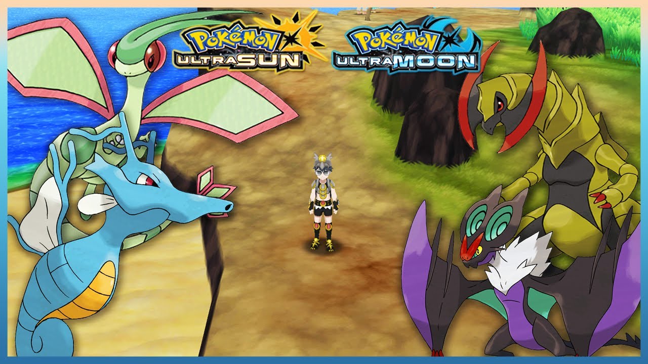 Pokemon UltraSun & UltraMoon - How To Get Kingdra,Flygon,Haxorus & Noivern