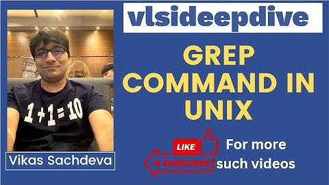 Grep command in Unix