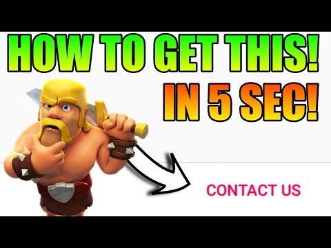 HOW TO GET 'CONTACT US' OPTION IN CLASH OF CLANS | HELP & SUPPORT PROBLEM SOLVE