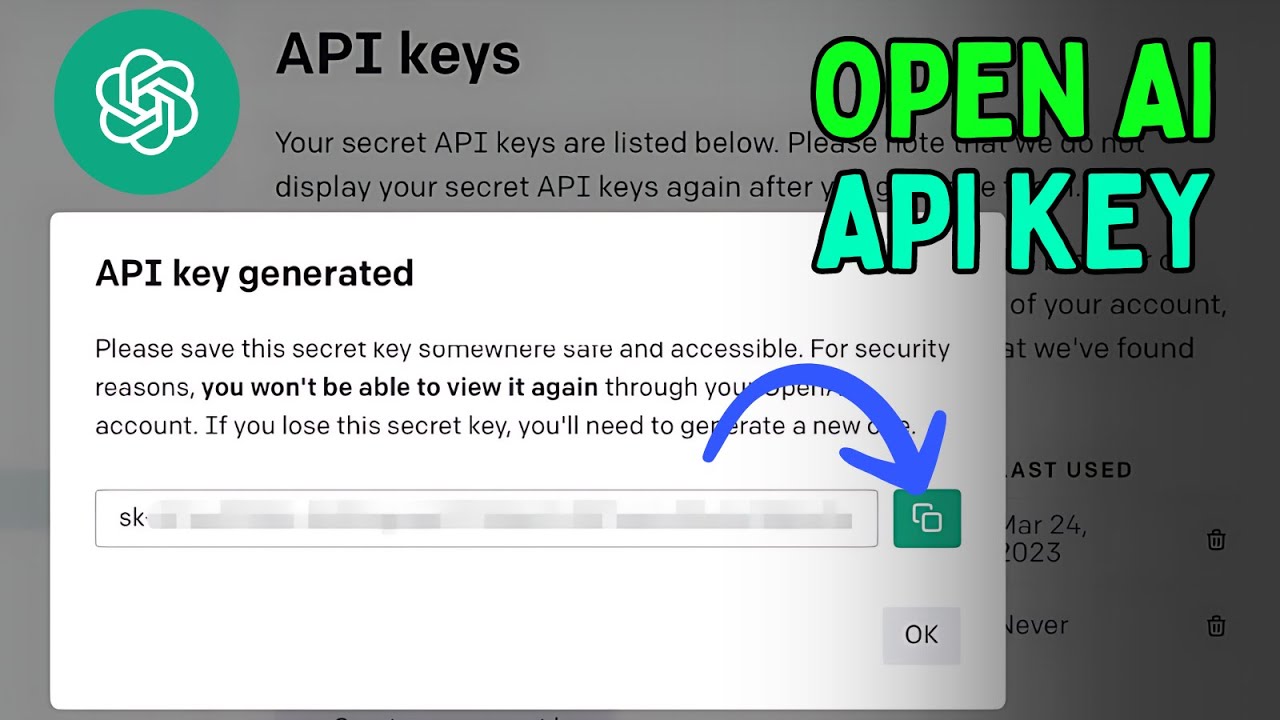 How to Get OpenAI API Key | ChatGPT API Setup - YouTube