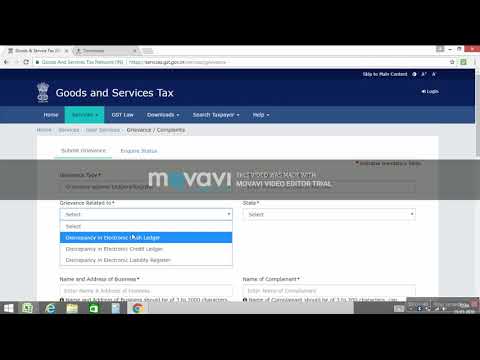 How to File Grievance / Complaints On GST Portal